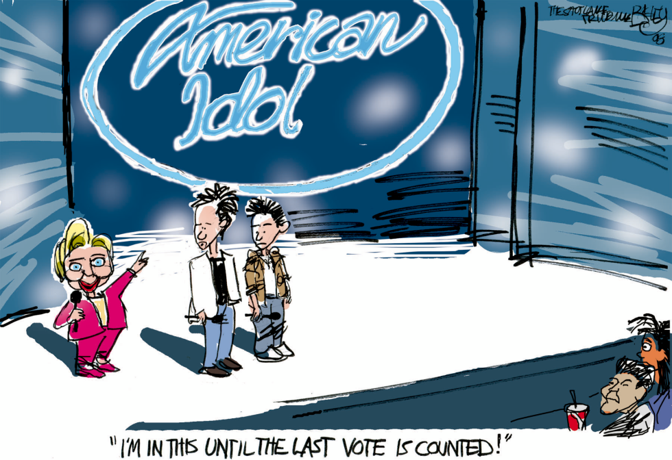  HILLARY IDOL by Pat Bagley