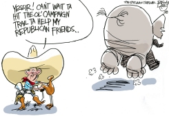 BUSH THE CAMPAIGNERATOR  by Pat Bagley