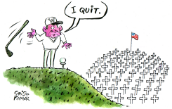 MR. BUSH GAVE UP GOLF -  by Christo Komarnitski