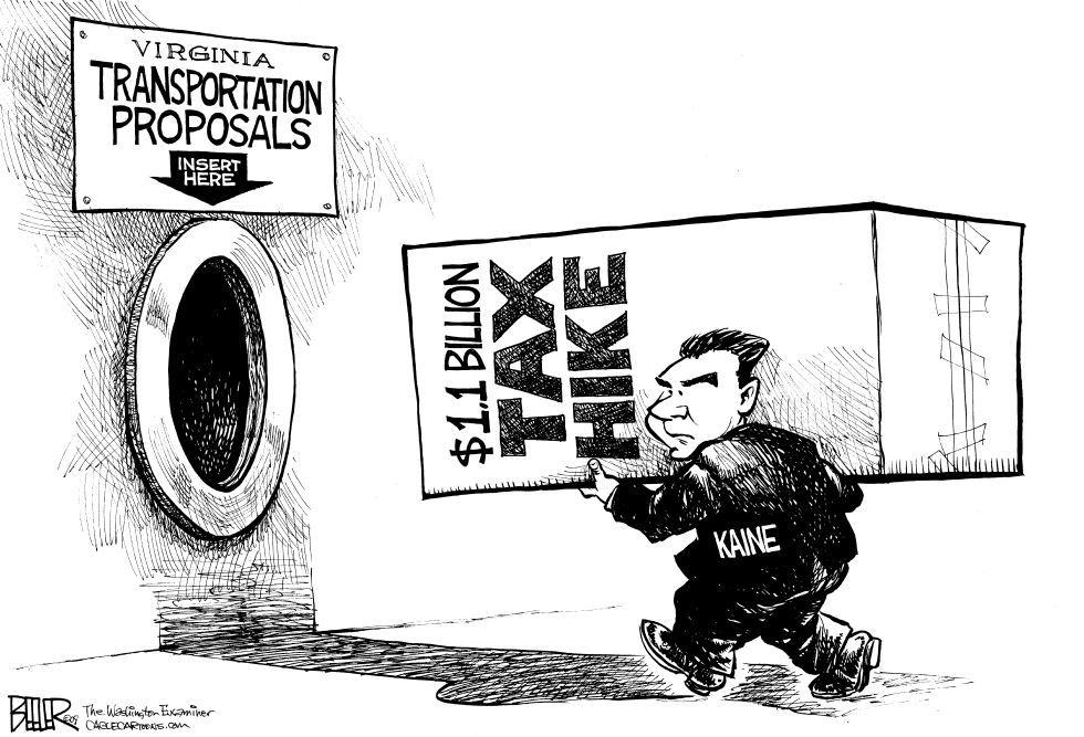  LOCAL VA - TRANSPORTATION TAX HIKE by Nate Beeler