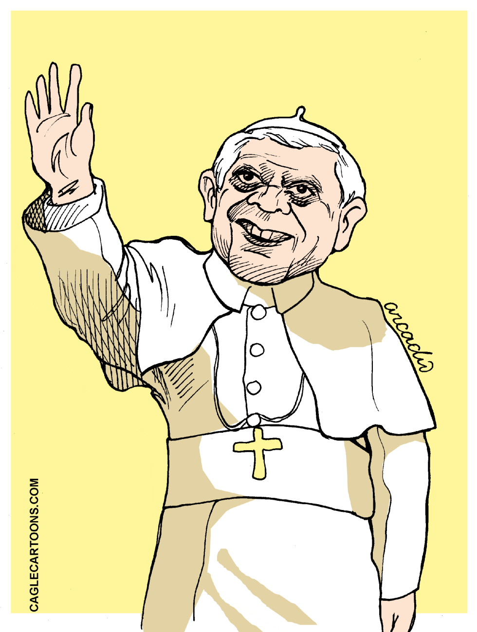 Pope Benedict in the USA -- COLOR
