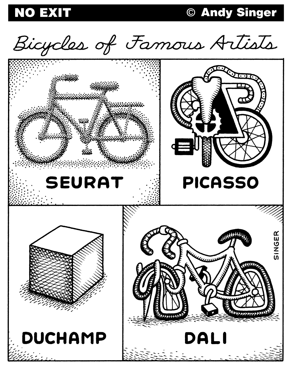 Bicycles of Famous Artists