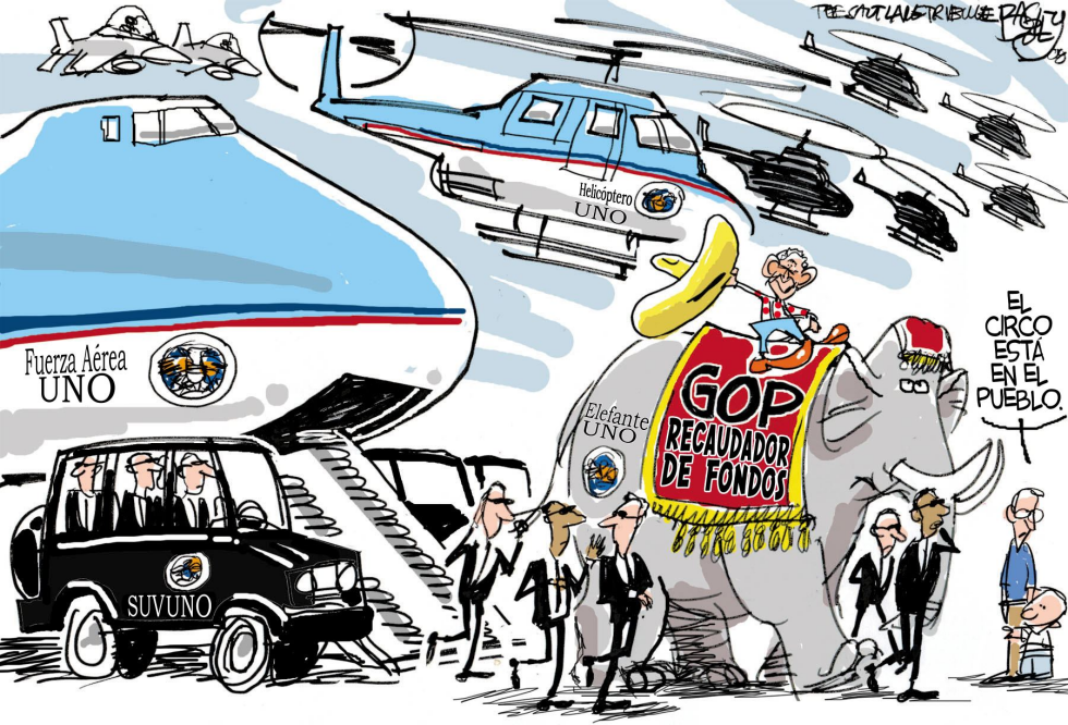Recaudacion de Fondos de Bush para McCain / COLOR