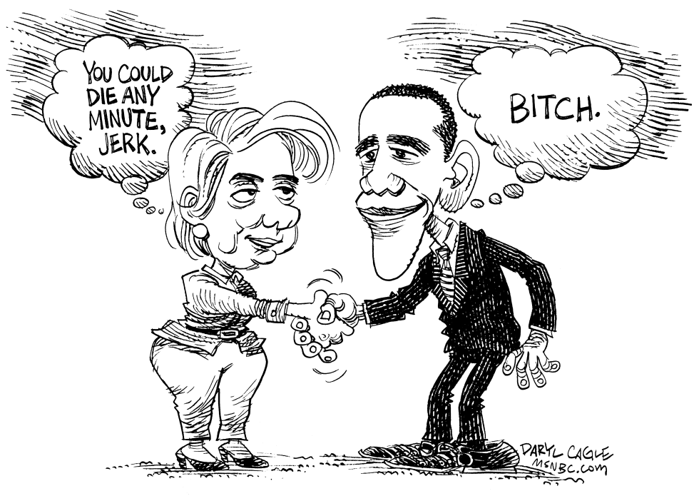  HILLARY - AND OBAMA MAY BE DEAD by Daryl Cagle