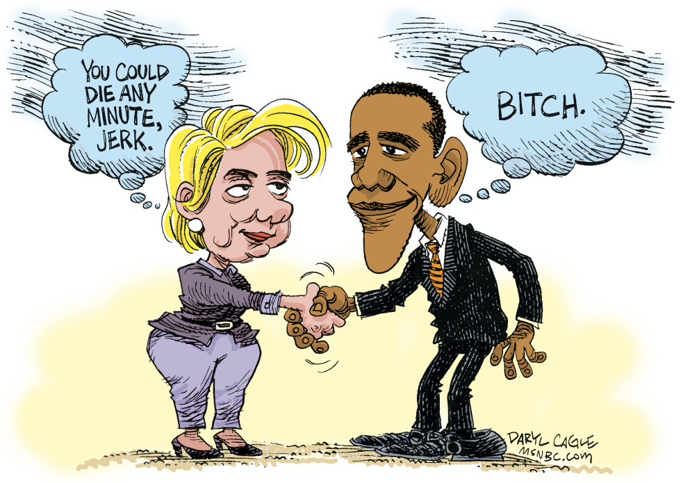  HILLARY AND OBAMA MAY BE DEAD  by Daryl Cagle