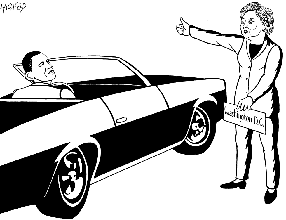 Obama, Hillary, on the road