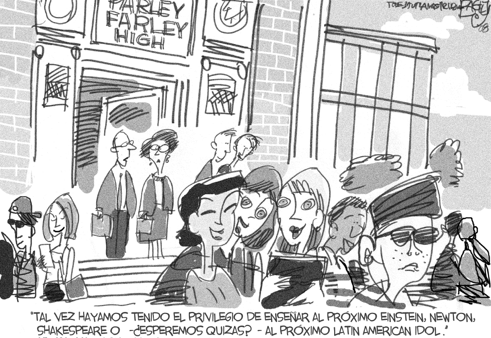Saliendo  de la Escuela
