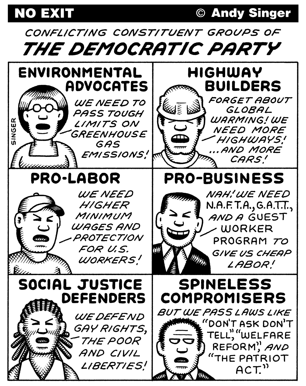 Conflicting Democratic Party Groups