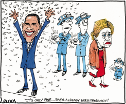NO SECOND TIME LUCKY FOR HILLARY by Peter Lewis