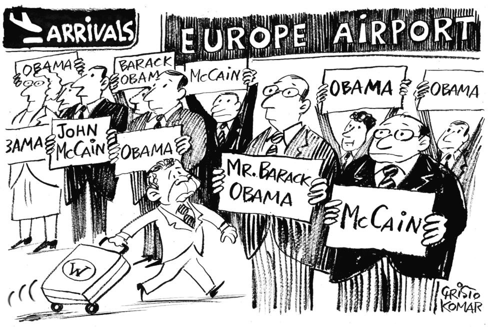 Who's waiting for George? - B&W
