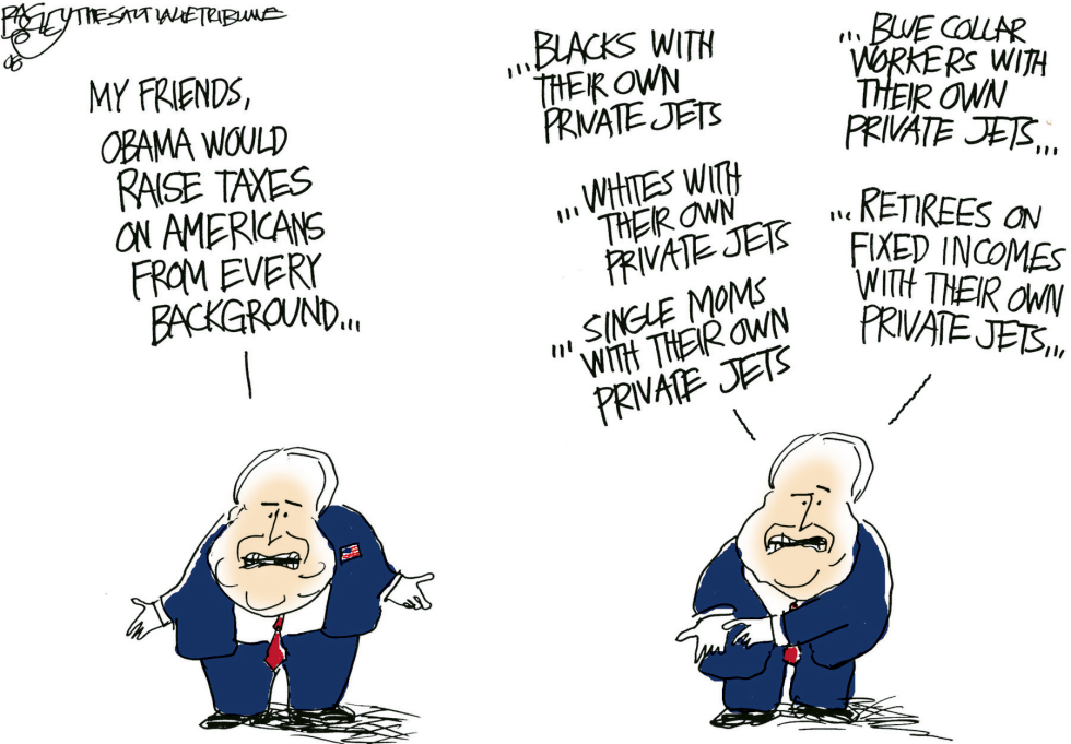  MCCAIN ON TAXES  by Pat Bagley