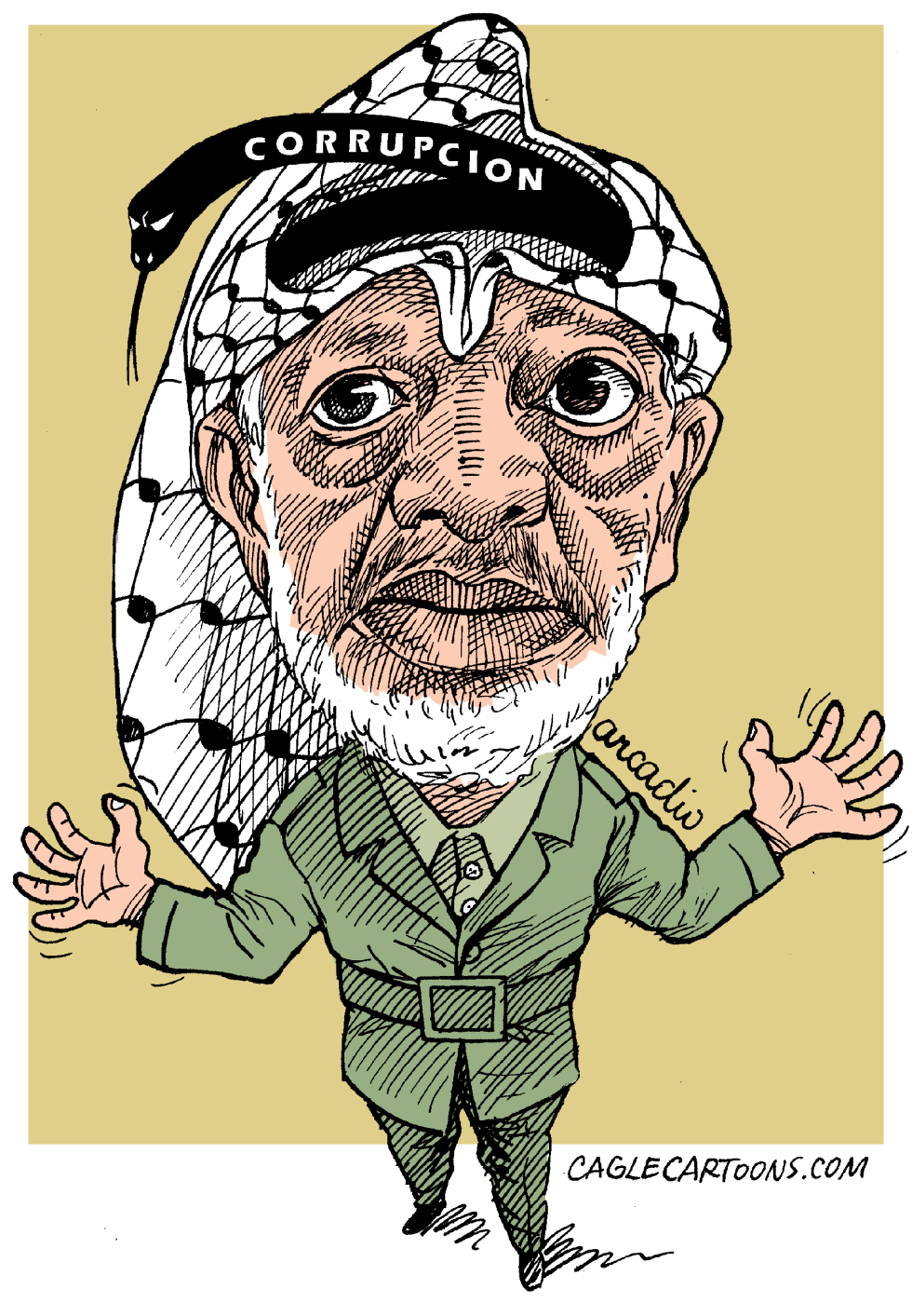  YASSER ARAFAT  by Arcadio Esquivel