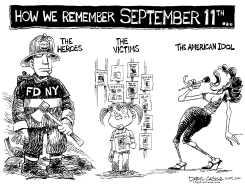 AMERICAN IDOL AND 9 11 MEMORIAL by Daryl Cagle
