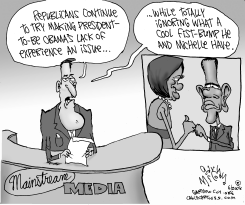 OBAMA FIST BUMP by Gary McCoy