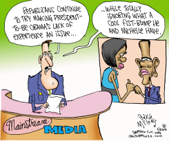 OBAMA FIST BUMP  by Gary McCoy