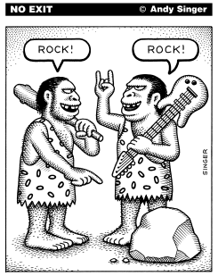 ROCK CAVEMEN by Andy Singer