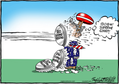 SUPREMES RULE  by Bob Englehart