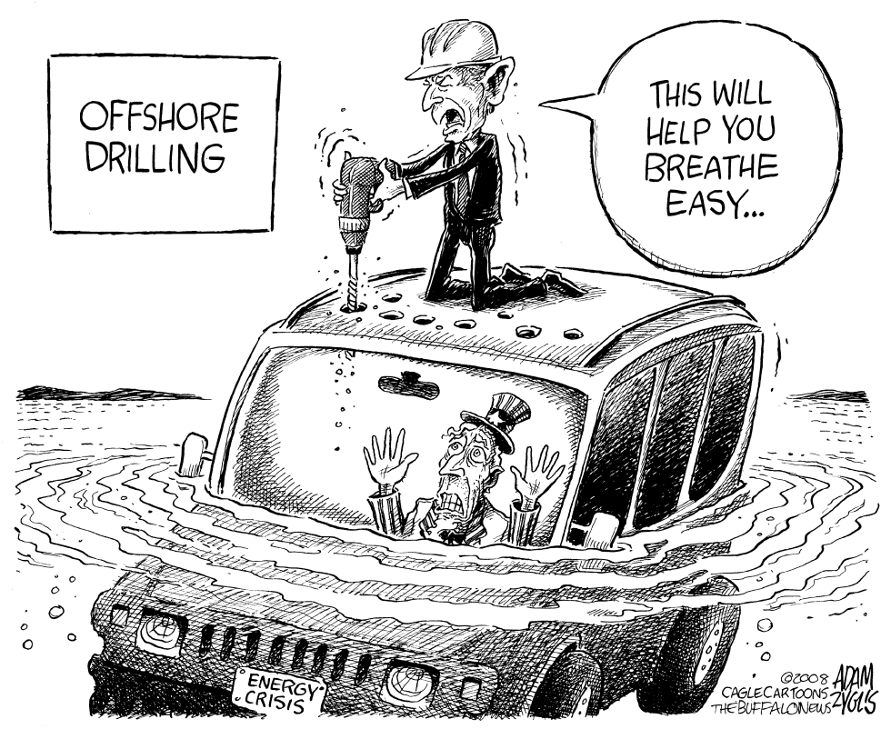  OFFSHORE DRILLING by Adam Zyglis