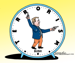 TERRORISM CLOCK by Arcadio Esquivel