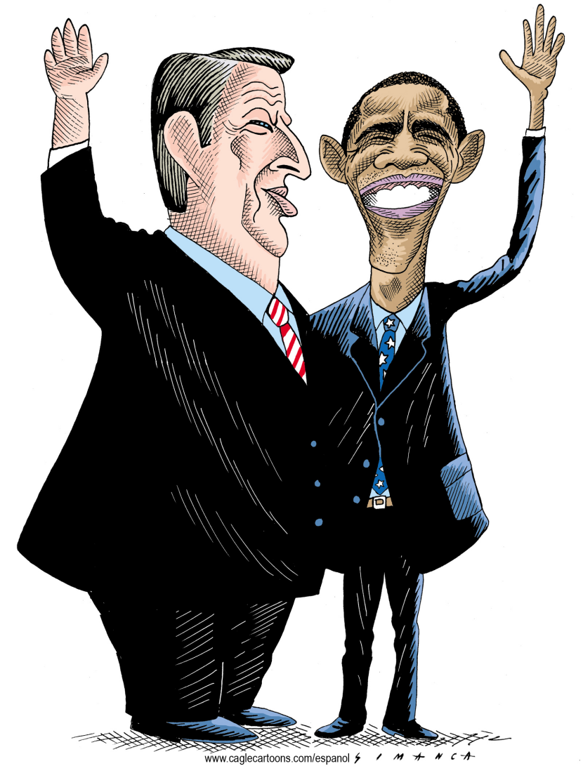 Obama and Al Gore Color