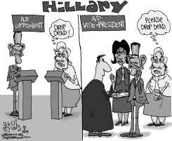 HILLARY AS VP by Gary McCoy