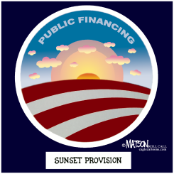 OBAMA SUNSETS PUBLIC FINANCING by R.J. Matson