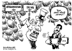 US WARNS IRAN by Jimmy Margulies
