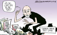 GEORGE CARLIN OBIT  by Mike Keefe