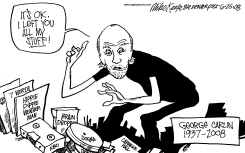 GEORGE CARLIN OBIT by Mike Keefe
