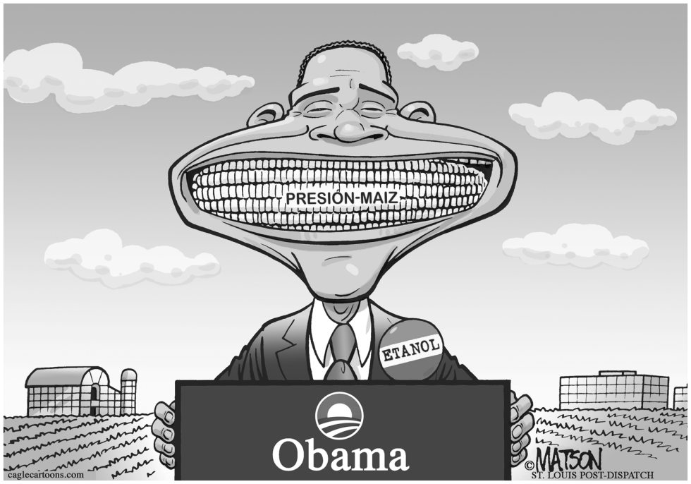  MAIZ EN LA BOCA DE OBAMA by RJ Matson