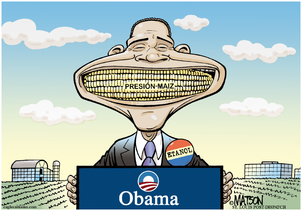  MAIZ EN LA BOCA DE OBAMA  by RJ Matson