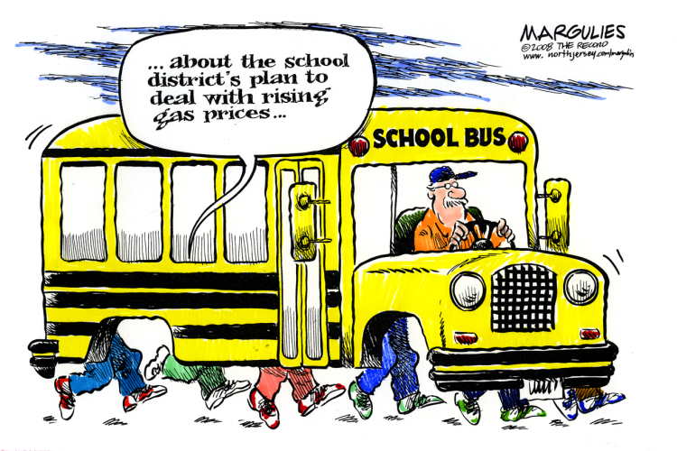 SCHOOL DISTRICTS AND GAS PRICES  by Jimmy Margulies