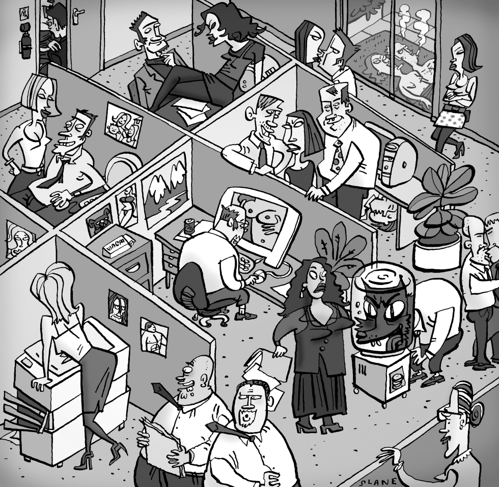 Sex In The Office GREYSCALE