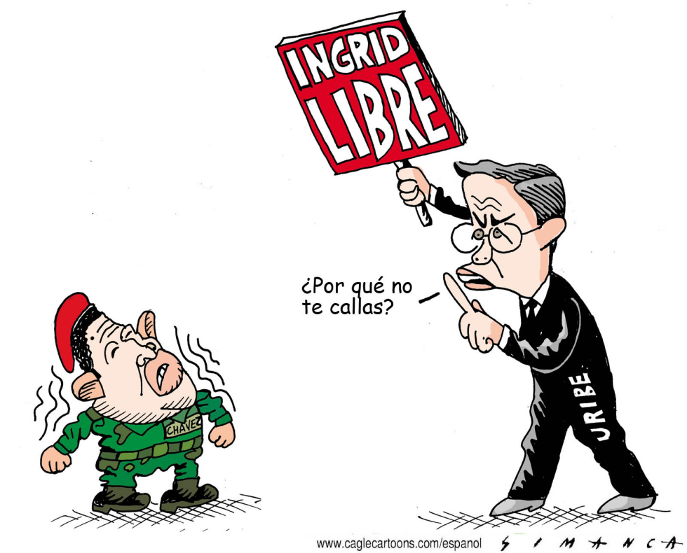 Chavez, Uribe e Ingrid / COLOR