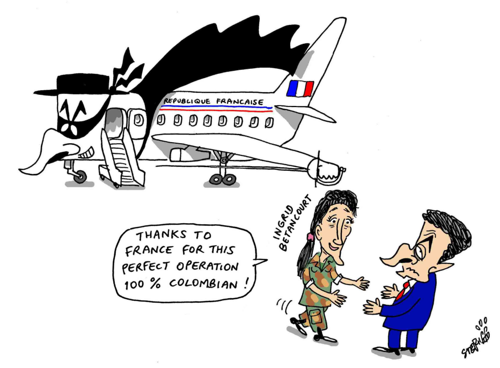 Ingrid Betancourt arrives in France