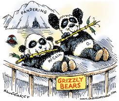 PANDERING WORKS  by Sandy Huffaker