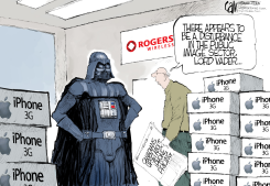 CANADA IPHONE FORCE  by Cam Cardow