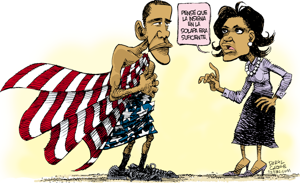  EL PATRIOTISMO DE OBAMA  by Daryl Cagle