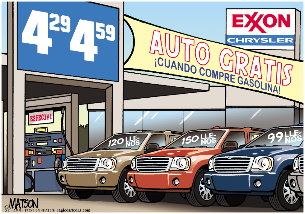 Auto Gratis cuando compre Gasolina / COLOR
