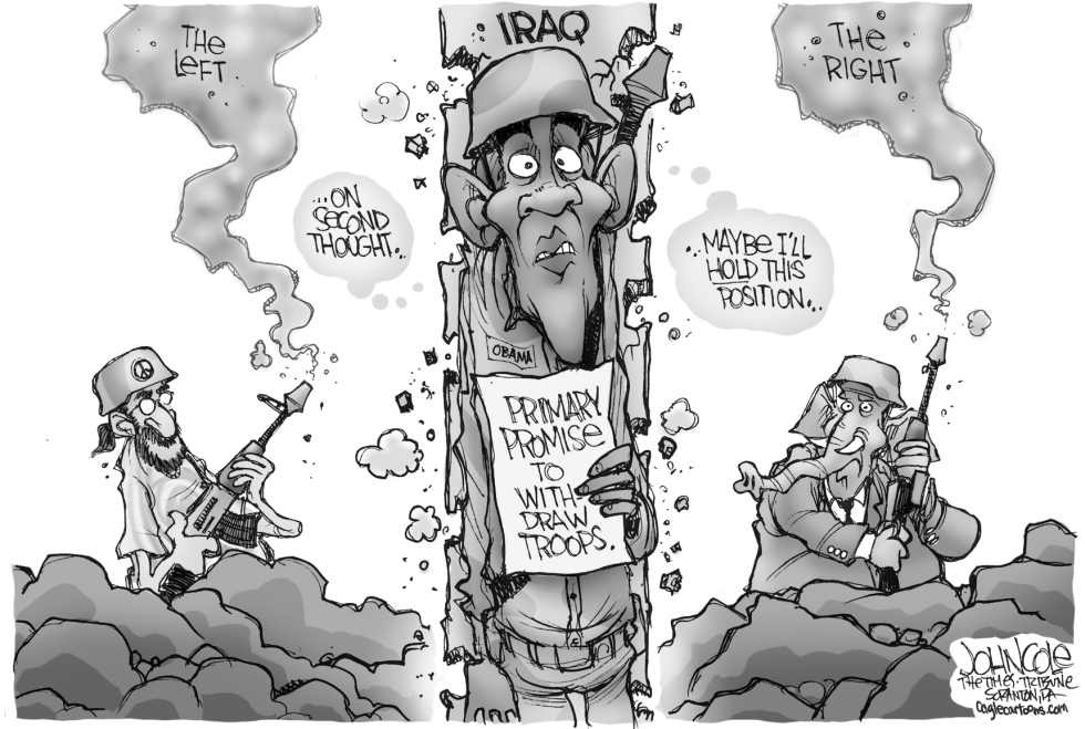 Obama holds his position BW