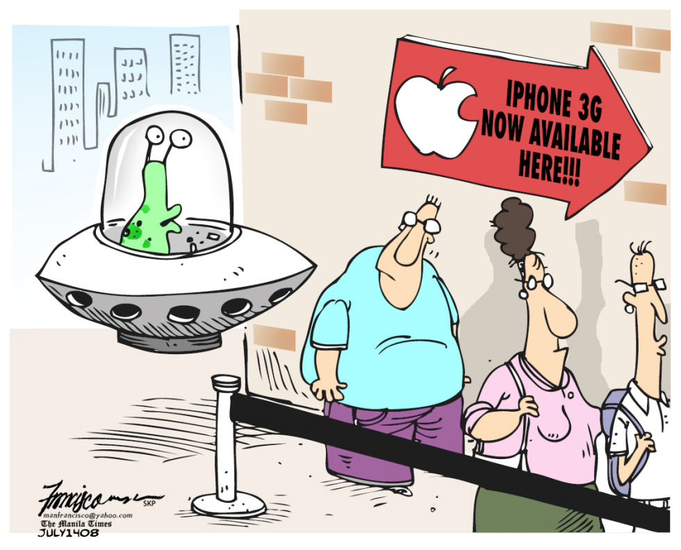 Iphone 3G queue colored