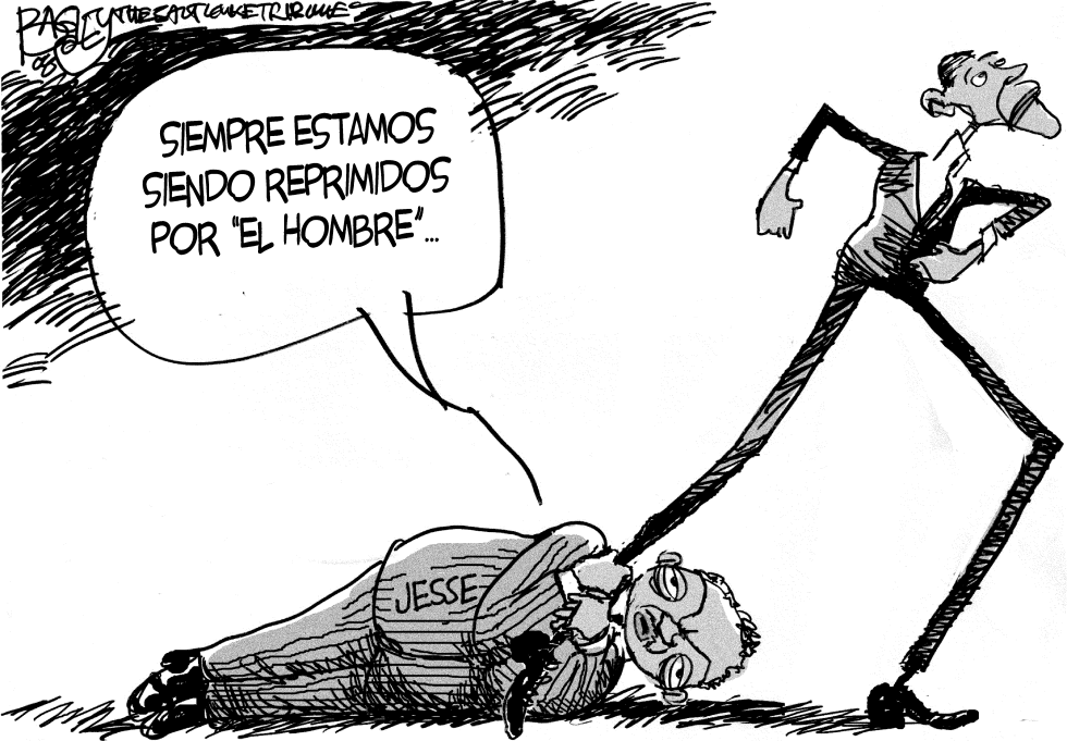 Jesse Jackson arrastrado