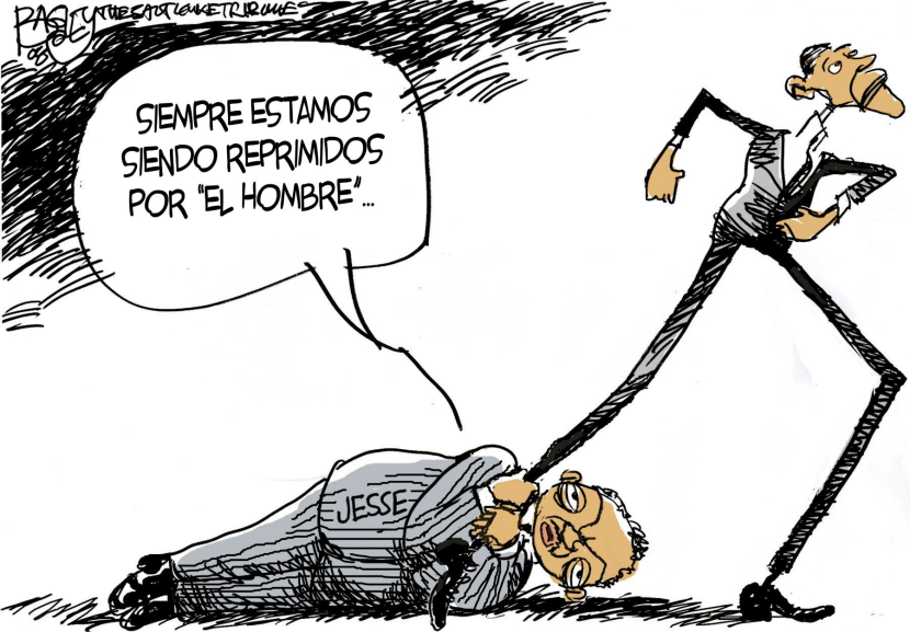 Jesse Jackson arrastrado / COLOR