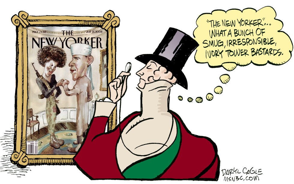 Obama New Yorker Cover Color