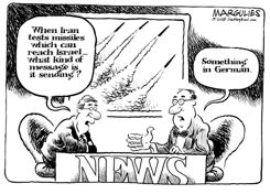 IRAN MISSILE TESTS by Jimmy Margulies