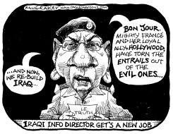 IRAQI INFO DIRECTOR by Sandy Huffaker