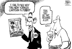 OBAMA AND THE NEW YORKER by Nate Beeler