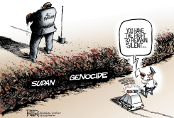 GENOCIDE POLICE  by Nate Beeler