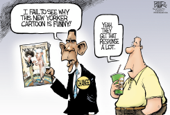 OBAMA AND THE NEW YORKER  by Nate Beeler