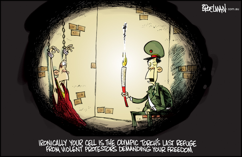 Olympic Torch in Prison
